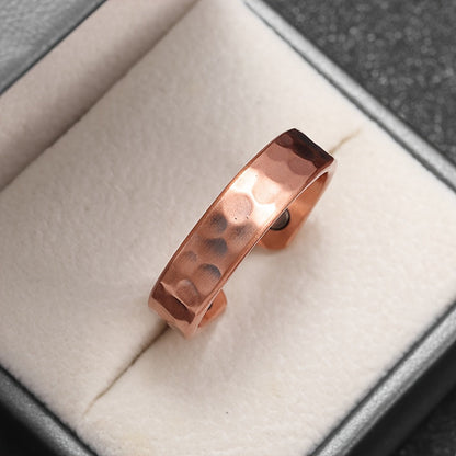 Texturerad ring i koppar