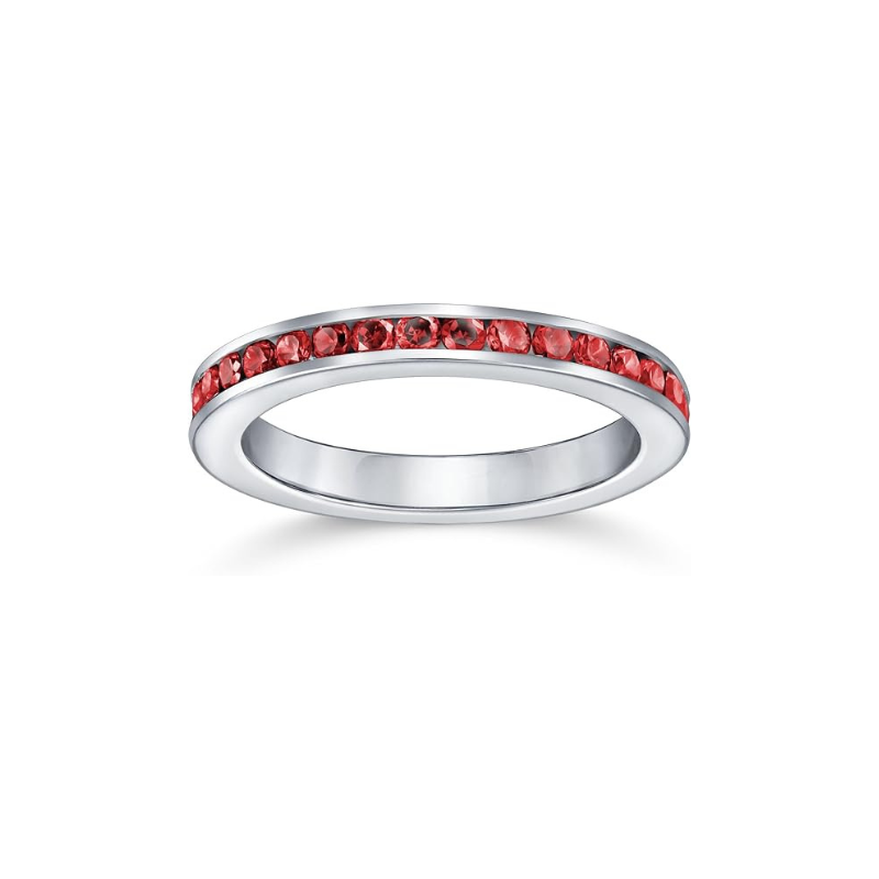 Eternityring med rubiner | Vitguld