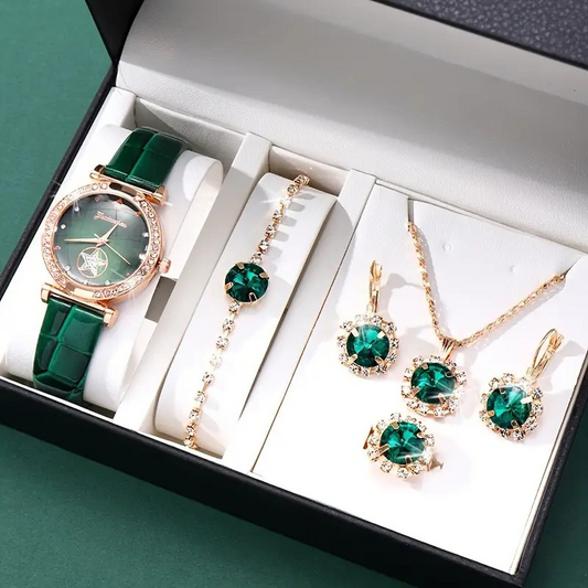 Verdantra Timecourt smyckesset | Guld