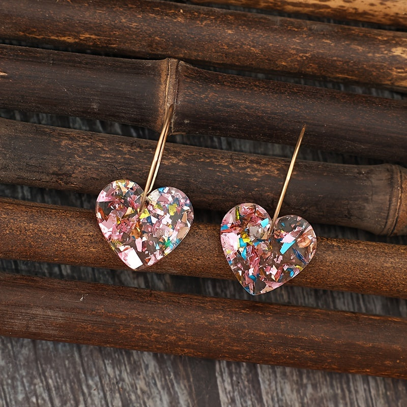Sugarplum Heart Drop-örhängen | Guld