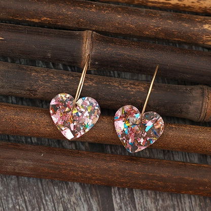 Sugarplum Heart Drop-örhängen | Guld