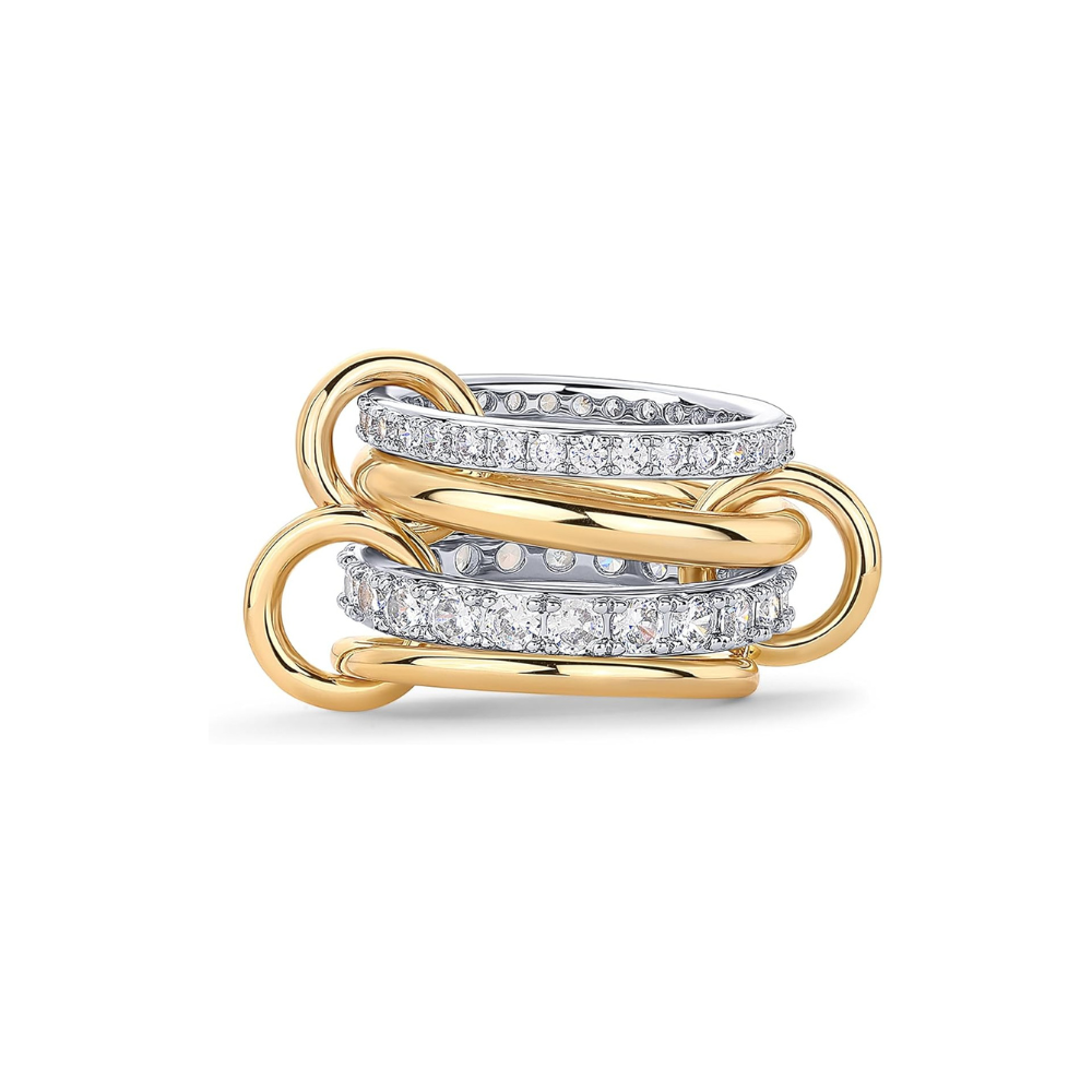 Interlock Stack-ringar | Guld
