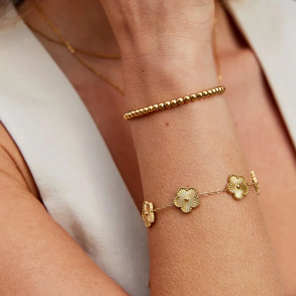 Florielle Bloom berlockarmband | Guld