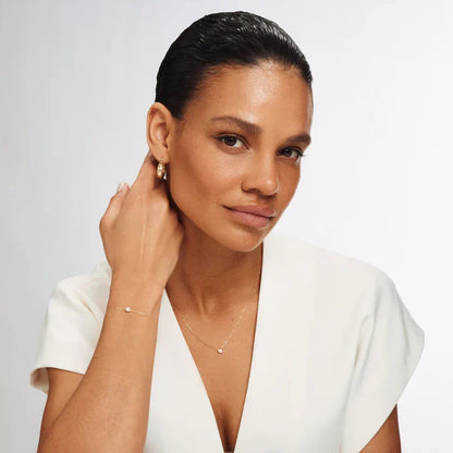 Cléa Moissanit-armband | Guld