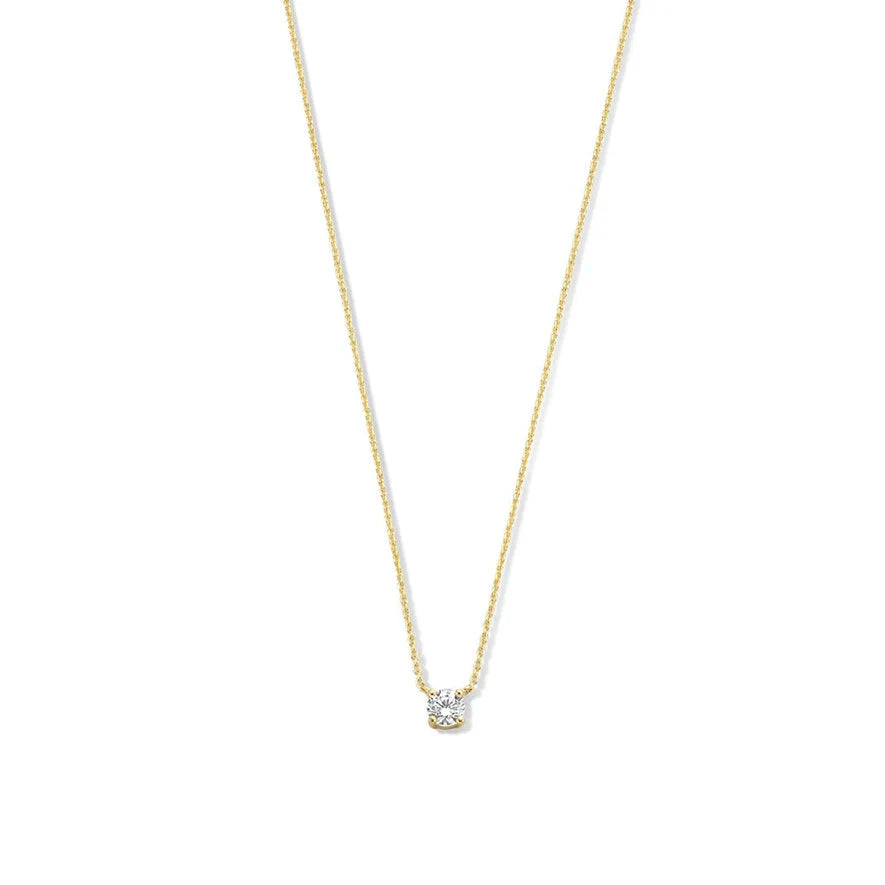 Cléa halsband med sten | Vitguld