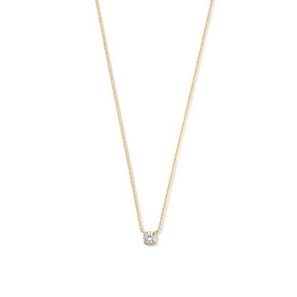 Cléa halsband med sten | Vitguld