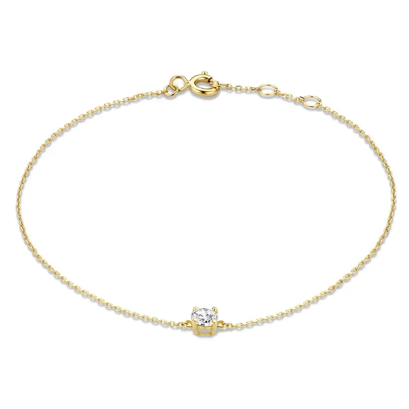 Cléa Moissanit-armband | Guld