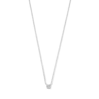 Cléa halsband med sten | Vitguld