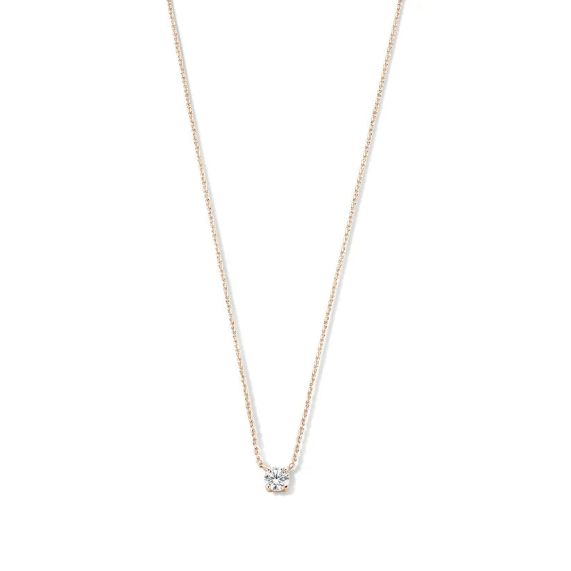 Cléa halsband med sten | Vitguld