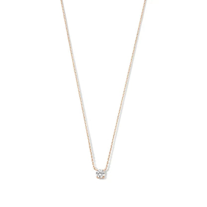 Cléa halsband med sten | Vitguld