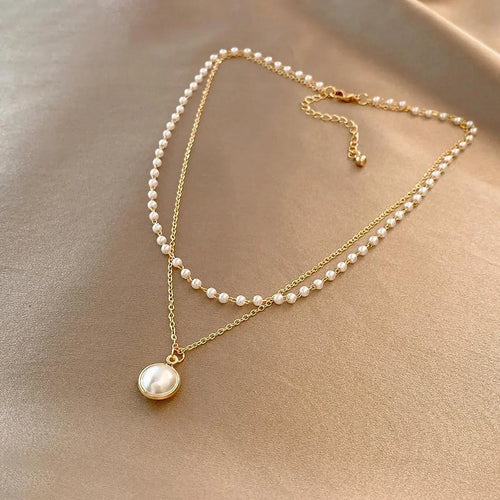 Tidlöst pärlhalsband | Guld