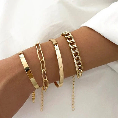 Elan Mercer-armbandsset | Guld