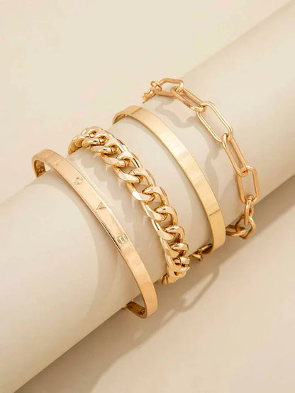 Elan Mercer-armbandsset | Guld