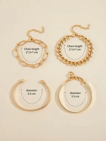 Elan Mercer-armbandsset | Guld