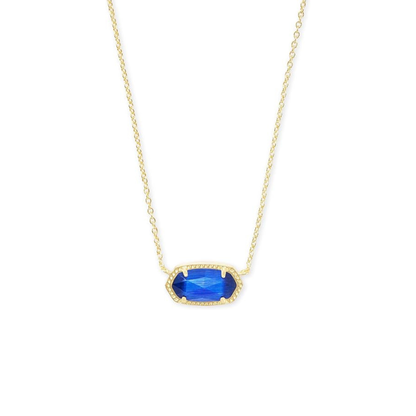 Klassiskt ovalt safirhalsband | Guld