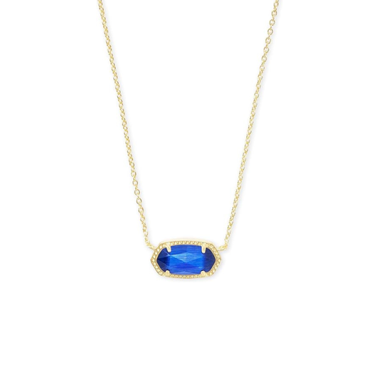 Klassiskt ovalt safirhalsband | Guld