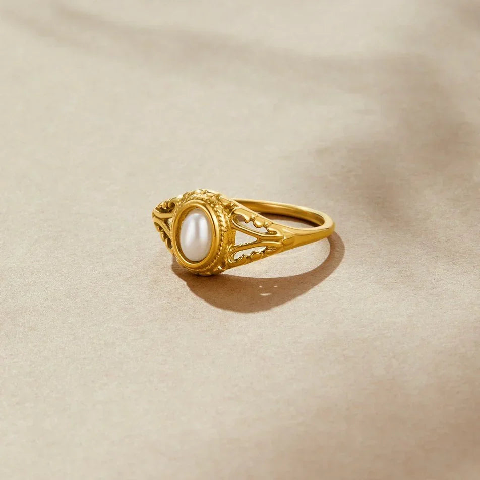 Zavienne Timeless Pearl-ring | Guld