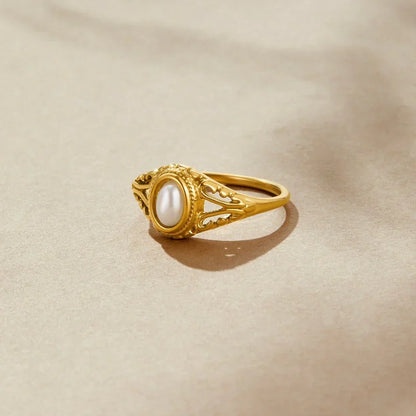 Zavienne Timeless Pearl-ring | Guld