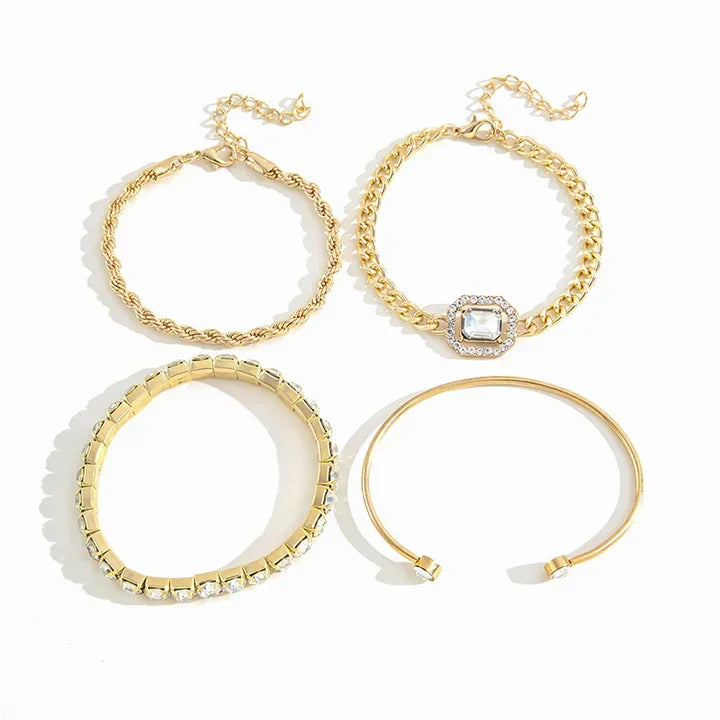 Domitia Calvina-armbandsset | Vitguld
