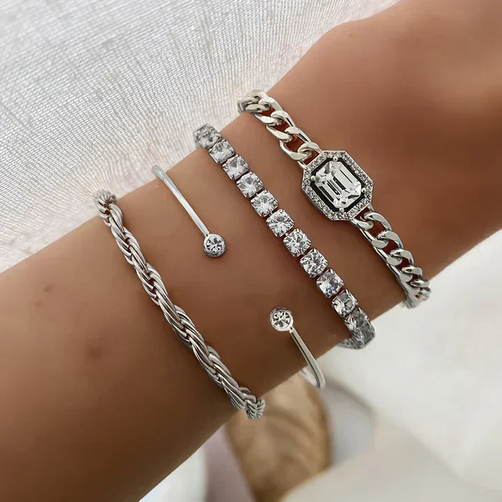 Domitia Calvina-armbandsset | Vitguld